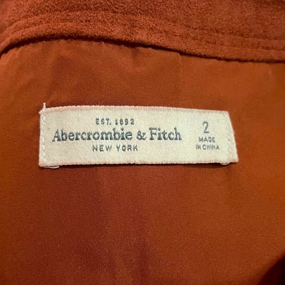 Abercrombie & Fitch Brown/Burnt Orange Suede Skirt - Picture 4 of 5